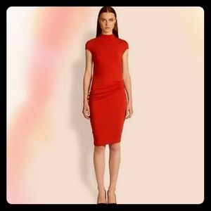 HELMUT Helmut Lang Drop Cap Sleeve Dress